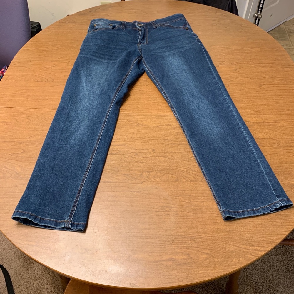 Nat Nast Luxury Original Blue Rinse Jeans Stretch Straight Men 32x30